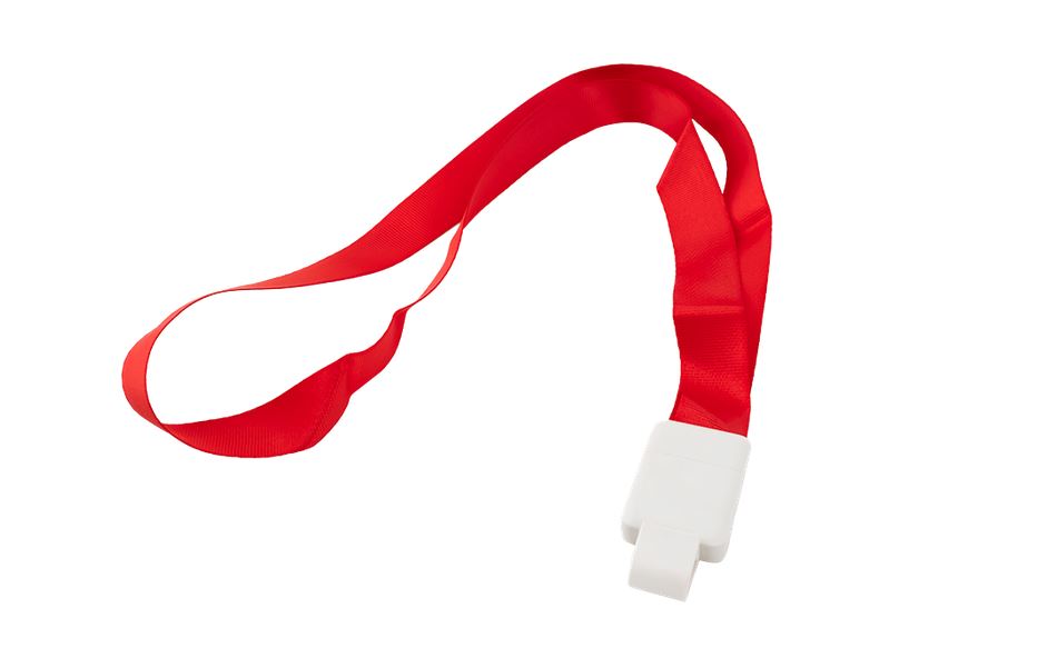 21mm széles, 45cm-es, kihúzható nyakpánt, műanyag csipesz, piros, CH-2036-rd